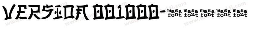 Version 001000字体转换